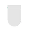 Top view of the Swan Wall-Mount toilet seat cover in a sleek, minimalist white design.