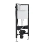 Swan Wall-Mount toilet frame with integrated cistern, designed for in-wall installation.