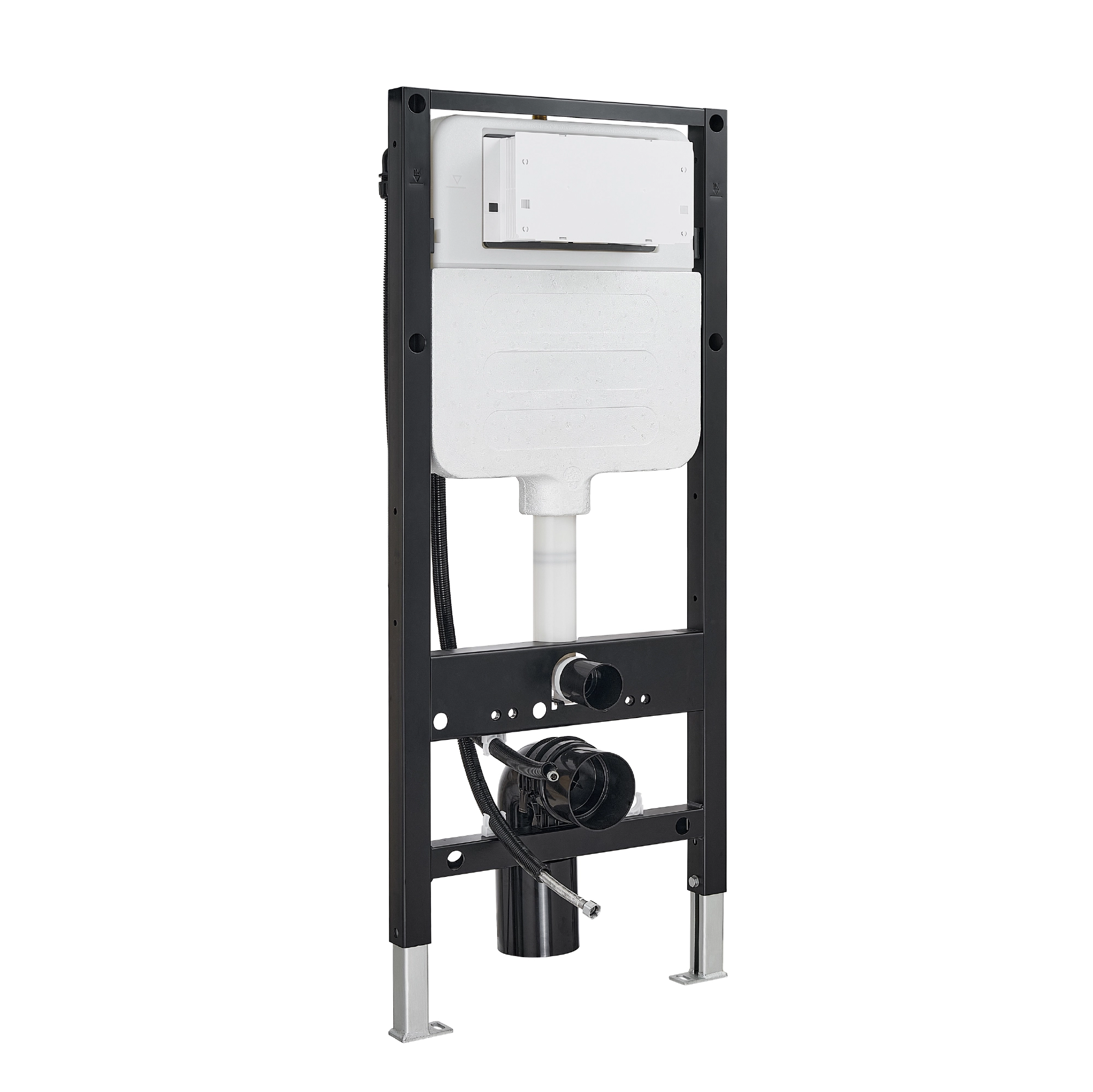 Swan Wall-Mount toilet frame with integrated cistern, designed for in-wall installation.